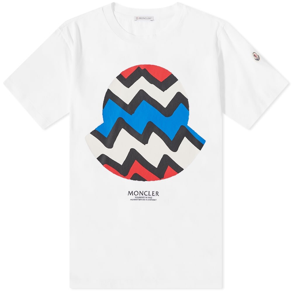 

Футболка Moncler Zig Zag Logo Tee