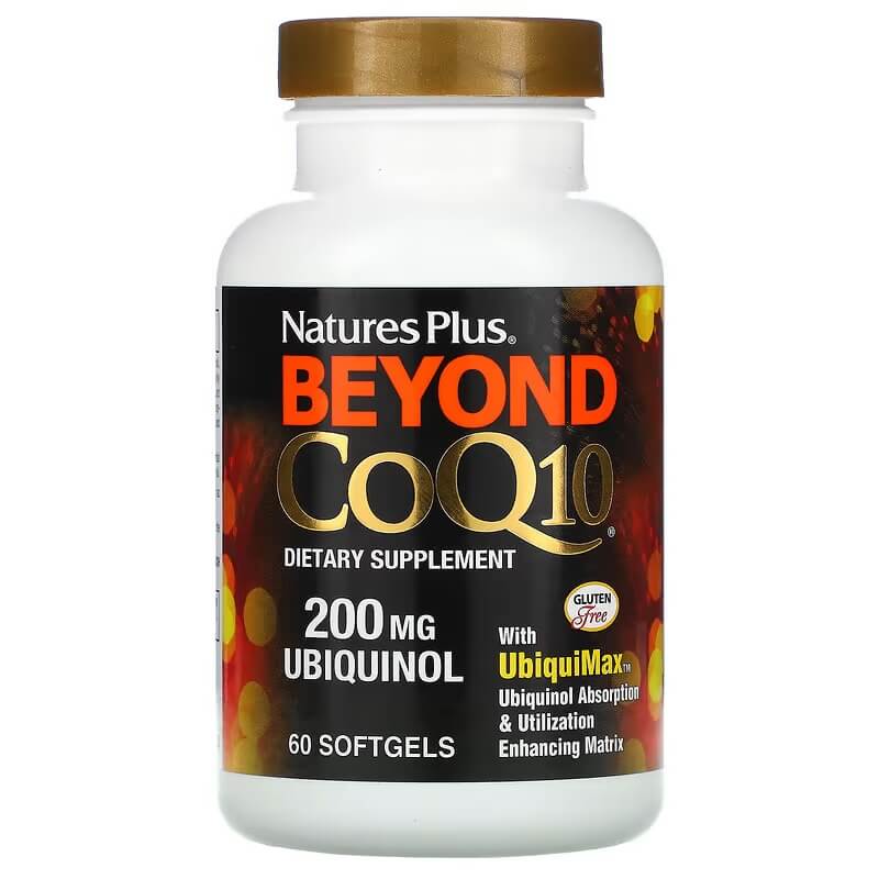 Убихинол Beyond CoQ10 NaturesPlus, 60 таблеток naturesplus beyond coq10 200 мг 30 мягких таблеток