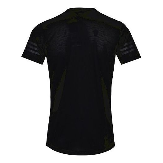 Футболка Adidas Round Neck Short Sleeve Sports Training Black, Черный футболка zara round neck черный