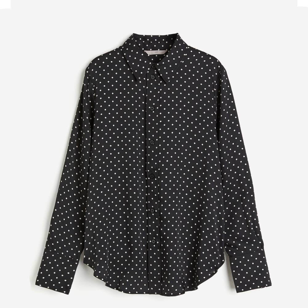 

Рубашка H&M, черный/белый