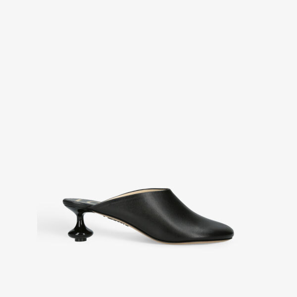 

Мюли из кожи на скульптурном каблуке toy Loewe, черный