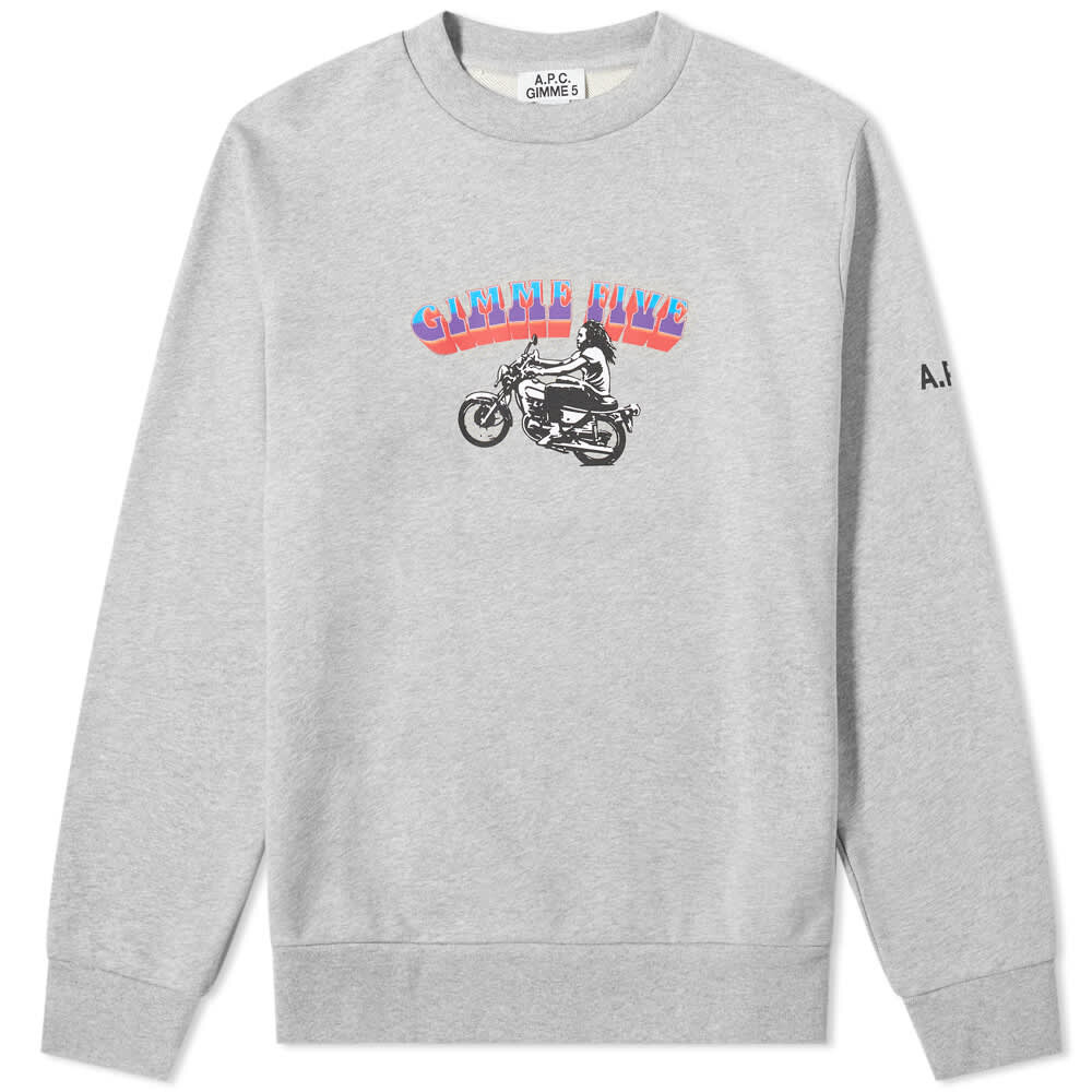 

Толстовка A.P.C. X Gimme Five Mika Crew Sweat, Серый