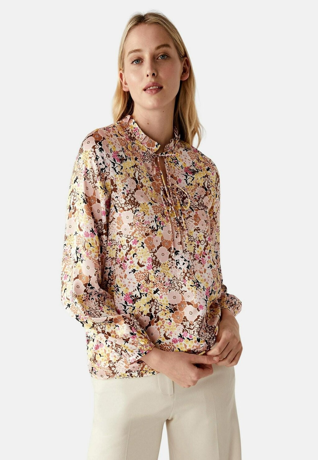 

Блузка Marks & Spencer с завязками, мультиколор