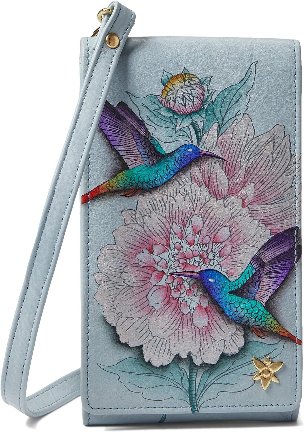 Сумка Smartphone Crossbody - 1154 Anuschka, цвет Rainbow Birds