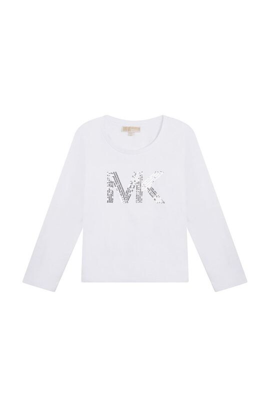 

Хлопковый лонгслив Michael Kors для детей, белый
