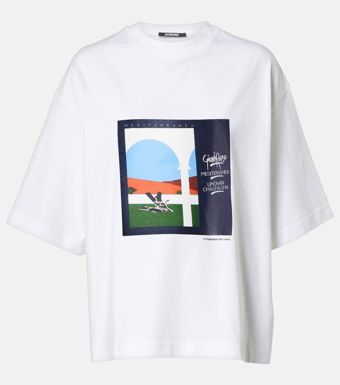 

Футболка Le T-shirt Футболка из хлопкового джерси Scesa Jacquemus, цвет mediterranea print