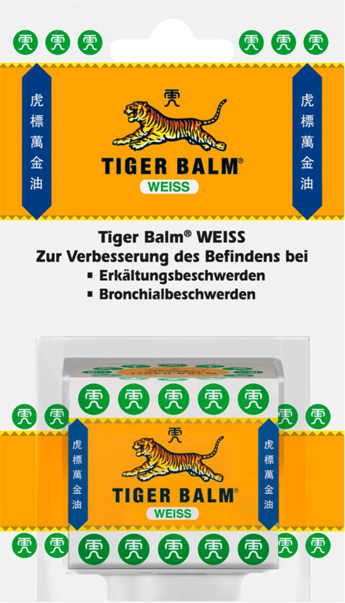 Оригинальный тигровый бальзам белый 19,4 г Tiger Balm tiger balm мазь для снятия боли ультра сила 1 7 унции 50 г