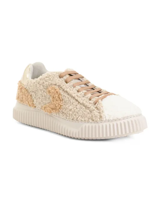 

Кроссовки Lipari из легкой ткани с фигурным мехом Voile Blanche, цвет Ecru