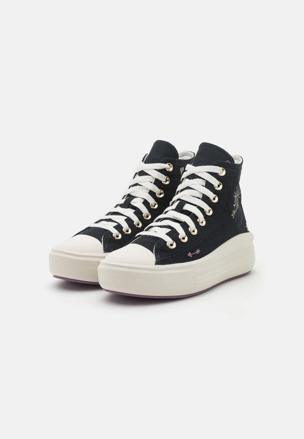 

Высокие туфли Converse CHUCK TAYLOR ALL STAR MOVE, цвет black/dreamy dahlia/egret, Черный