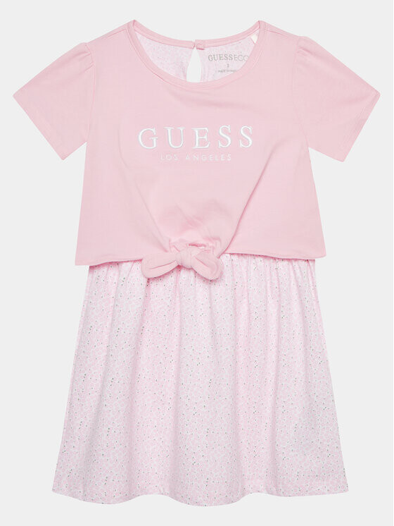 

Платье на каждый день, стандартного кроя Guess, розовый