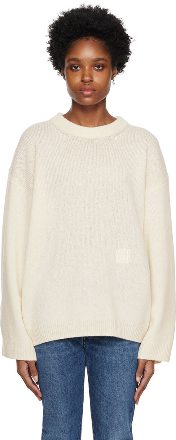 

Свитер с круглым вырезом Off-White Totême, Белый