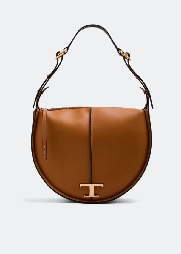 

Сумка-хобо TOD'S Timeless medium hobo bag, коричневый