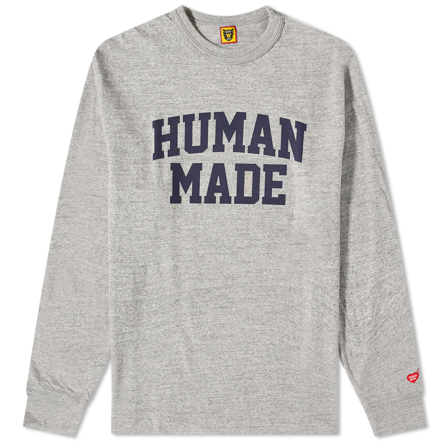 

Лонгслив Human Made Heart, серый