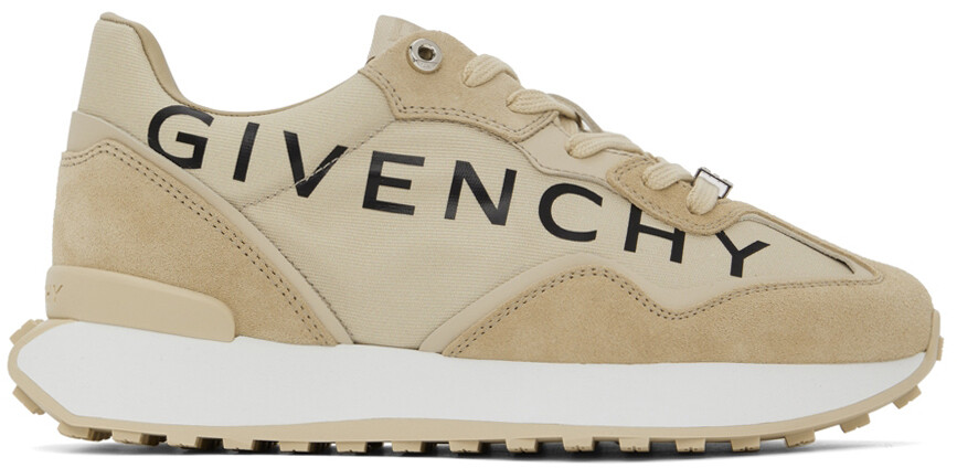 

Бежевые кроссовки со вставками и логотипом Givenchy
