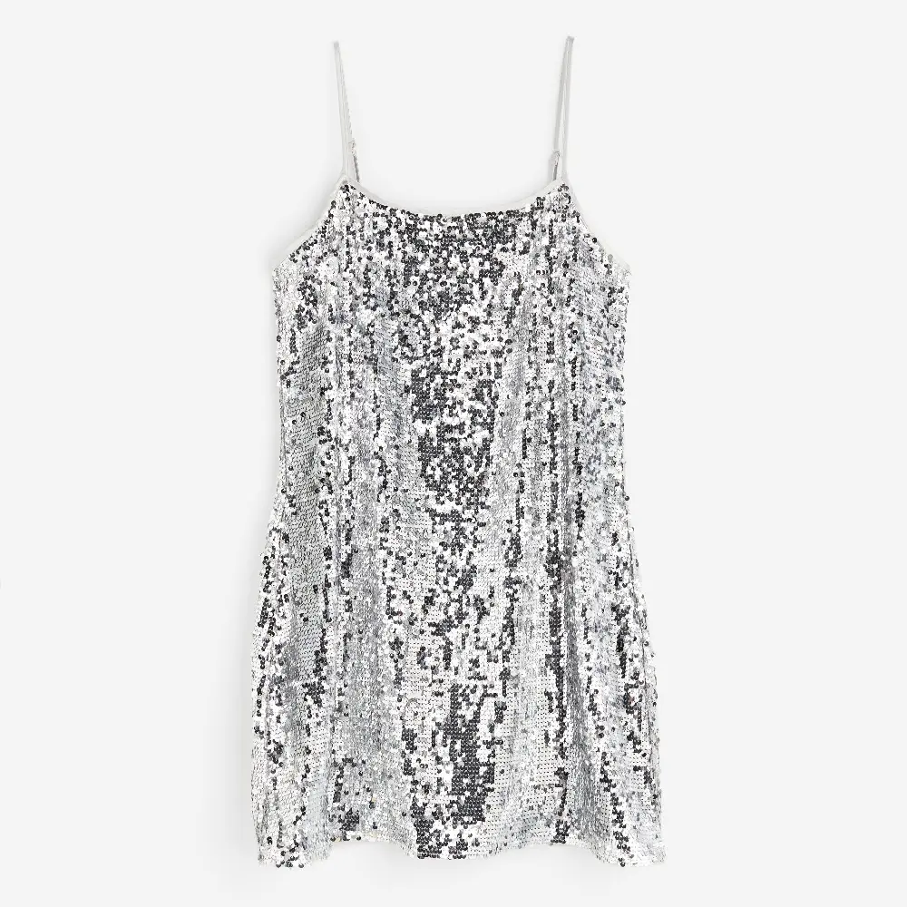 

Платье H&M Sequined Mini, серебристый