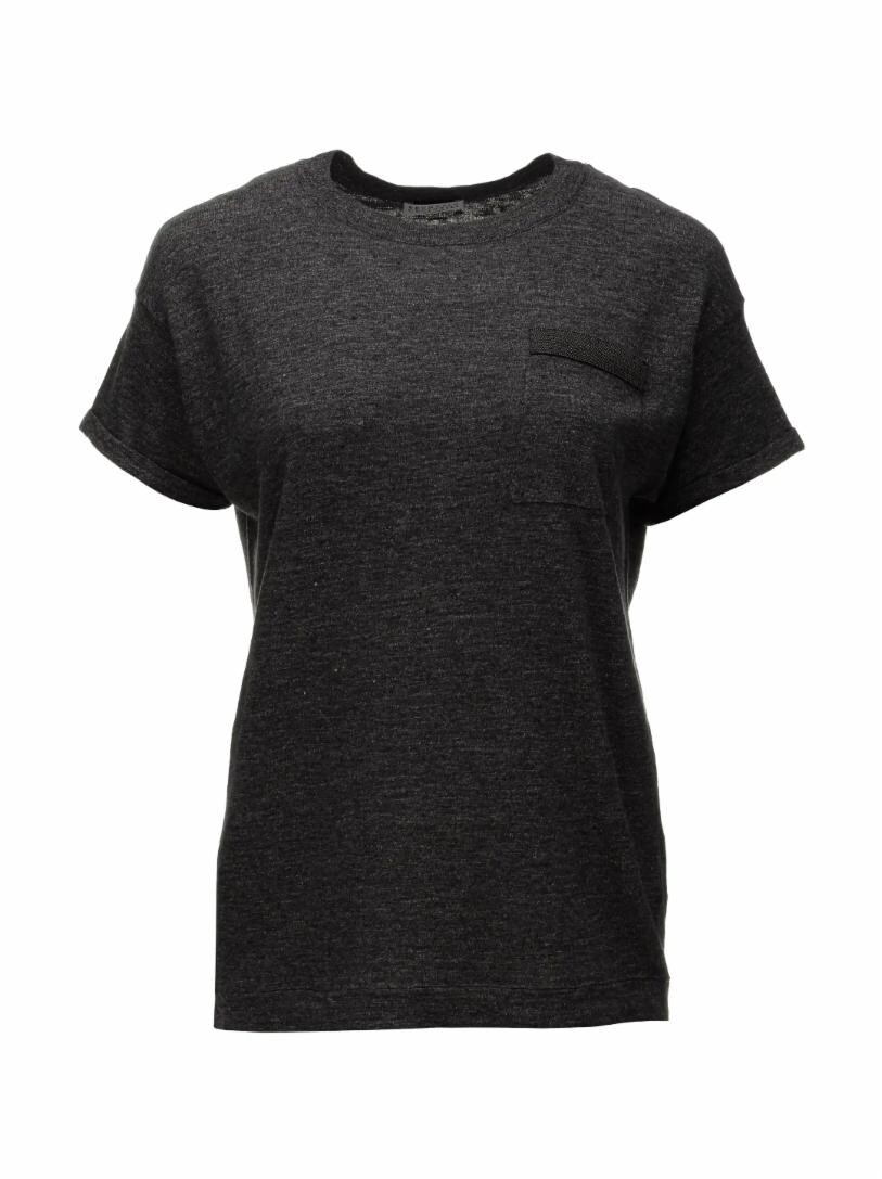 

Футболка из льна и хлопка Brunello Cucinelli