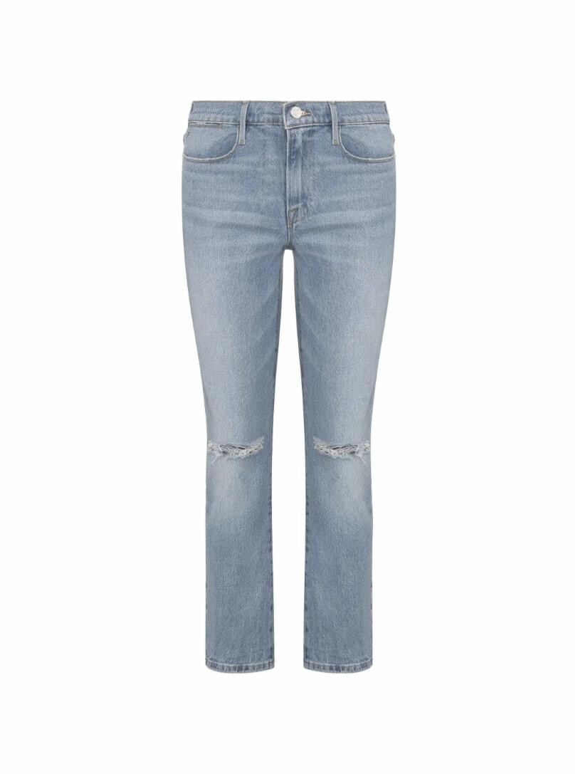 

Укороченные джинсы с рваным эффектом Frame Denim