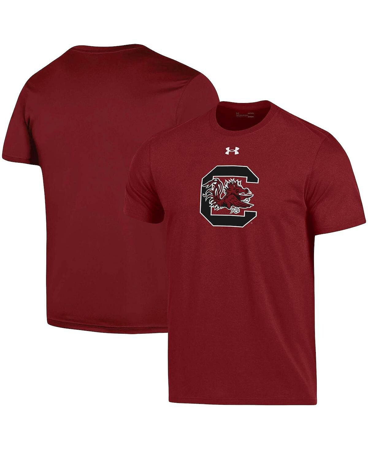 

Мужская хлопковая футболка с логотипом garnet south carolina gamecocks school Under Armour