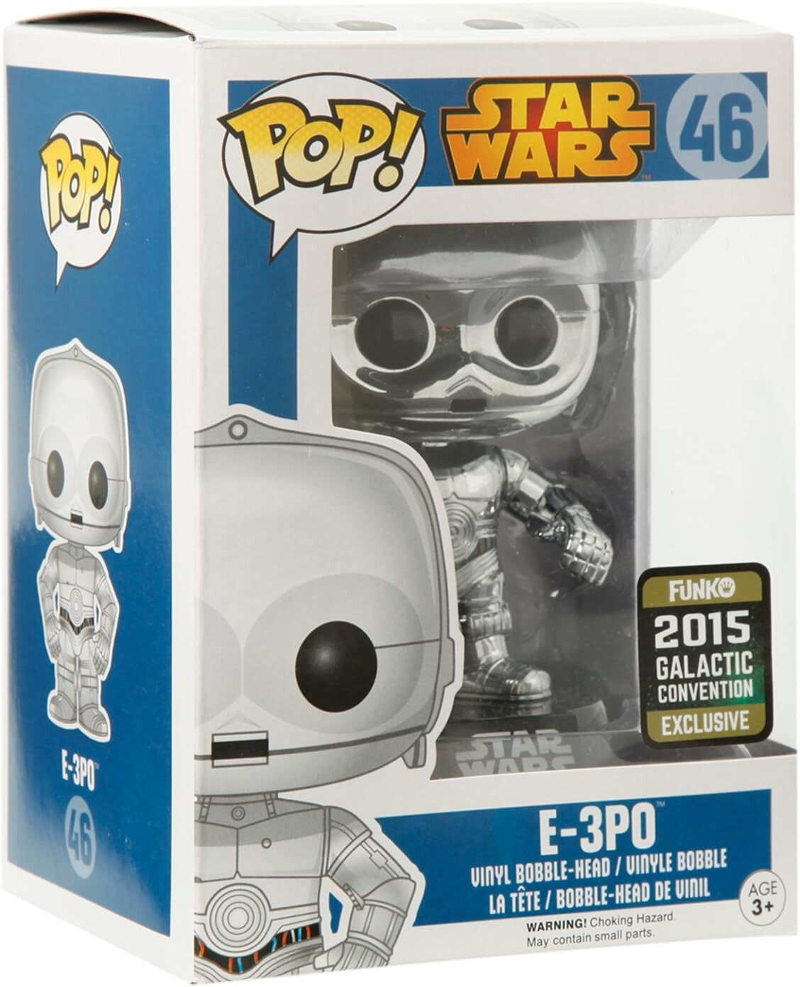 

Фигурка Funko Pop! Star Wars E-3P0 CHROME 2015 Galactic Convention Exclusive