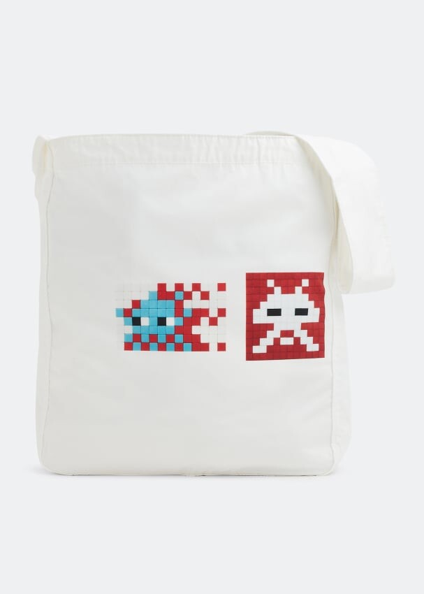 

Сумка-тоут COMME DES GARÇONS x ASICS canvas tote bag, белый