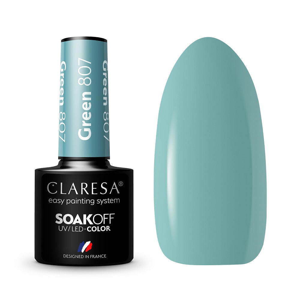 

Claresa Гибридный лак Soak Off UV/LED Зеленый 807 5г