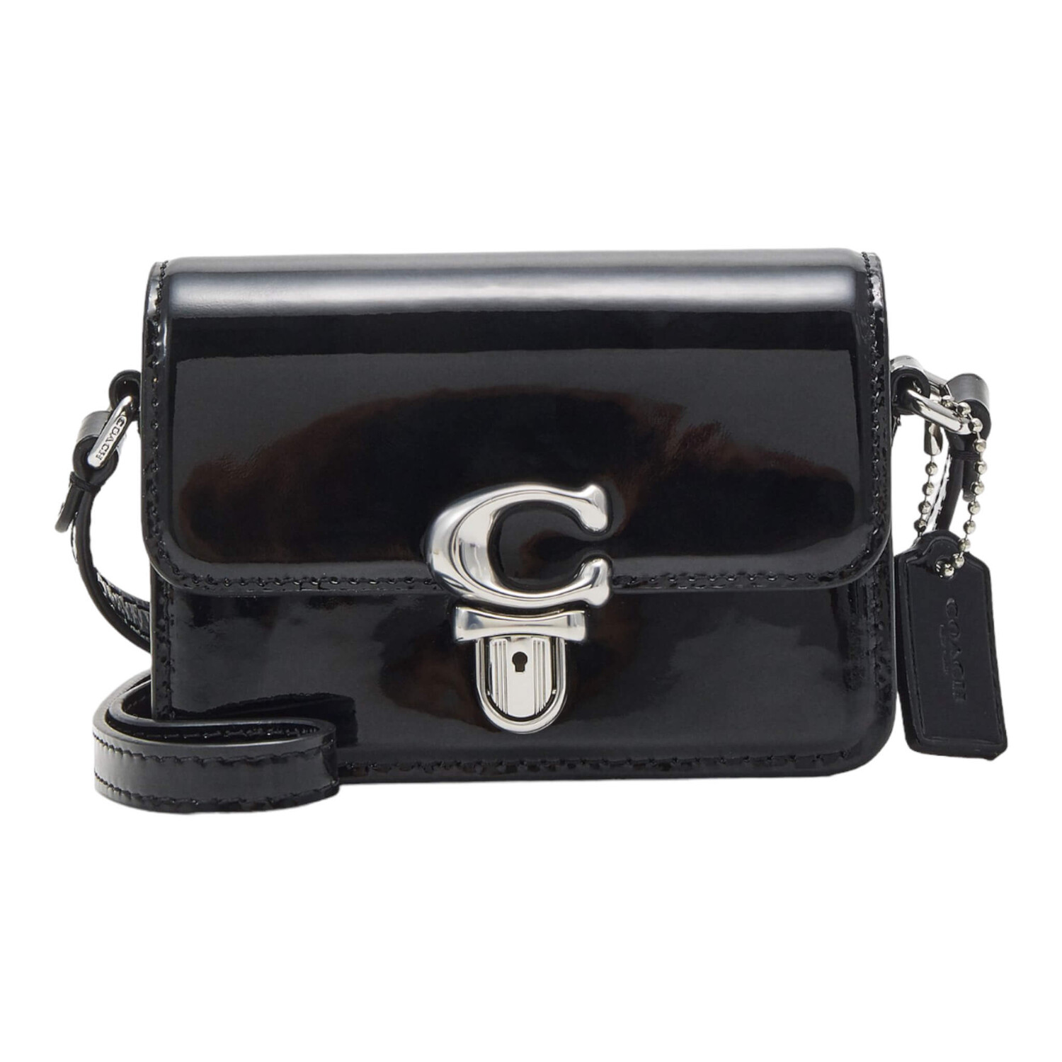 

Сумка Coach Patent Studio Across Body, черный
