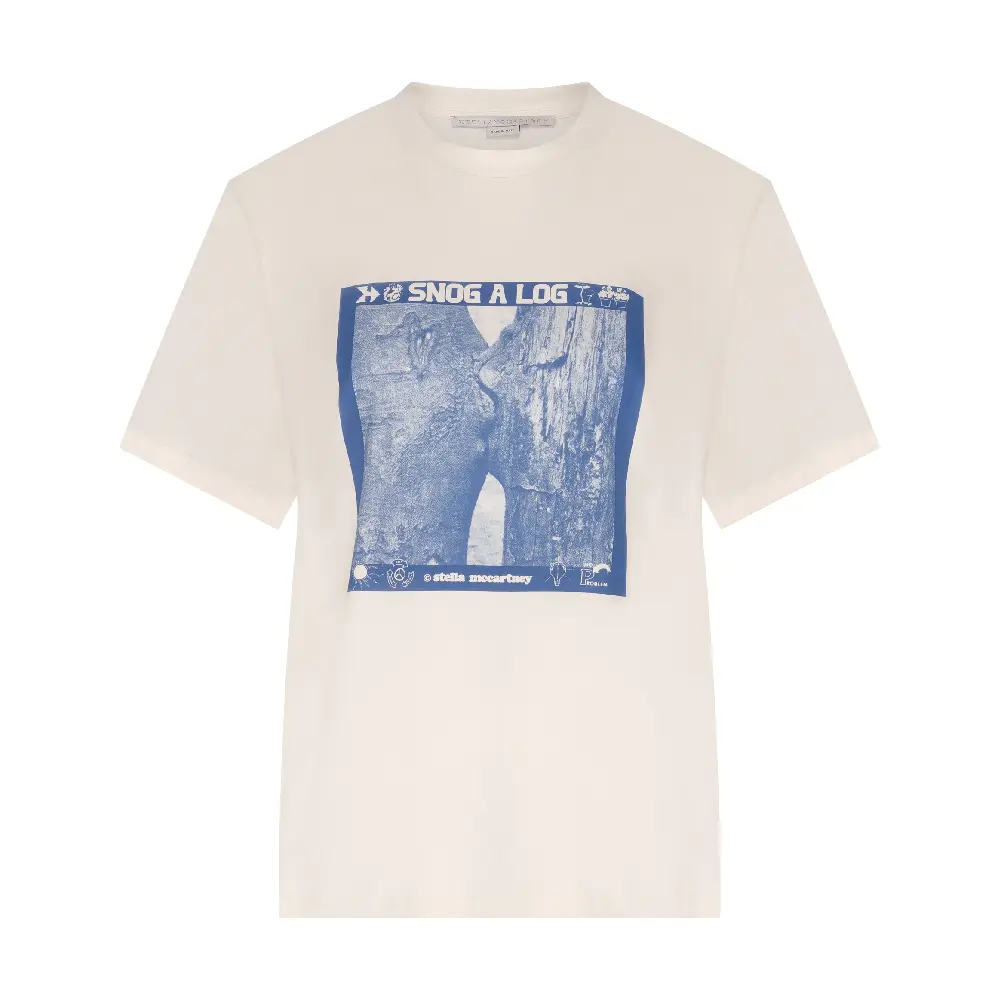 

Футболка Stella Mccartney Cotton With Print, белый