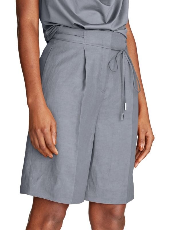 

Шорты Широкие Halston Parker из смеси льна, pewter