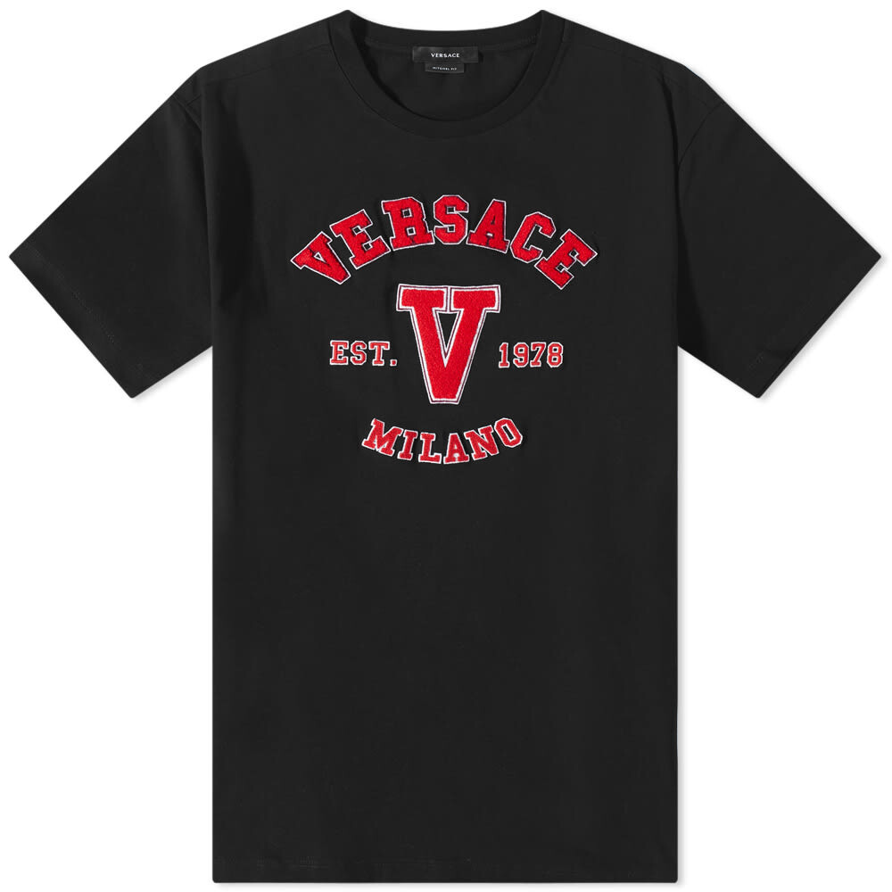 

Футболка Versace Varsity Logo Tee, Черный