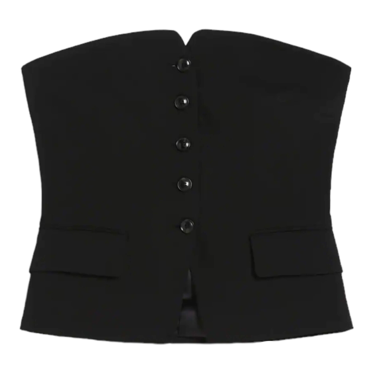 

Жилет Bershka Tailored With Exposed Shoulders, черный