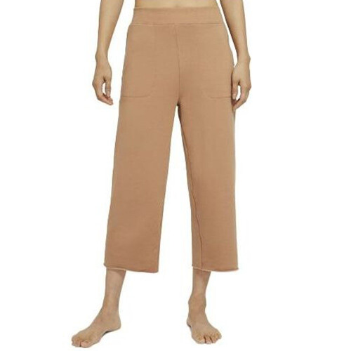 

Брюки Nike Yoga Luxe Off-Matte Fleece Crop, светло-коричневый