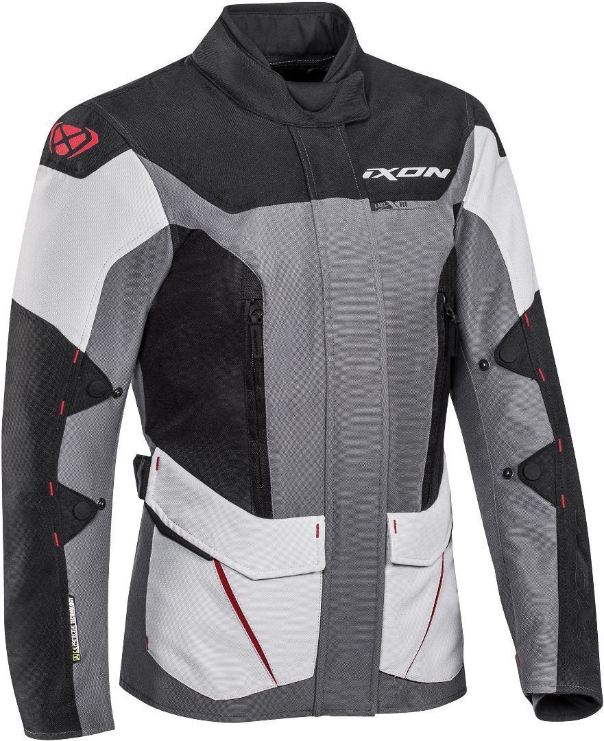 Куртка Ixon Sicilia Водонепроницаемая для женщин для мотоцикла текстильная, черно-серо-красная водонепроницаемая куртка endurance серо коричневый