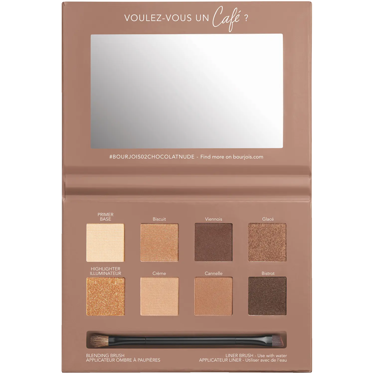 

Bourjois Beau Regard Rue Du Cafe палетка из 6 теней для век chocolat nude edition 02, 4,5 г