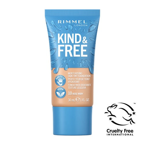 цена Rimmel Kind & Free Vegan Увлажняющая тональная основа 010 Цвет слоновой кости 30 мл