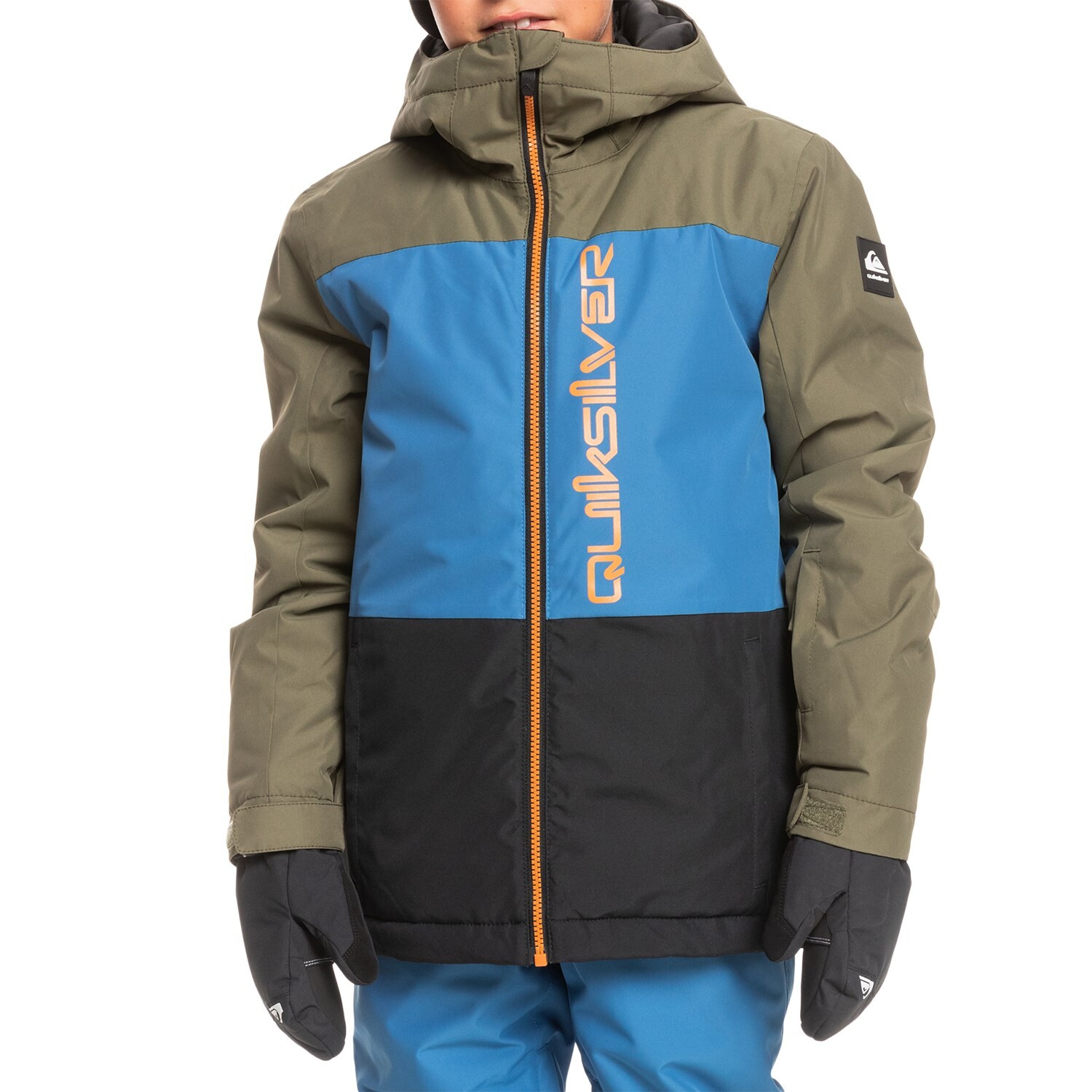 

Куртка Quiksilver Side Hit для мальчиков, зеленый/синий/черный