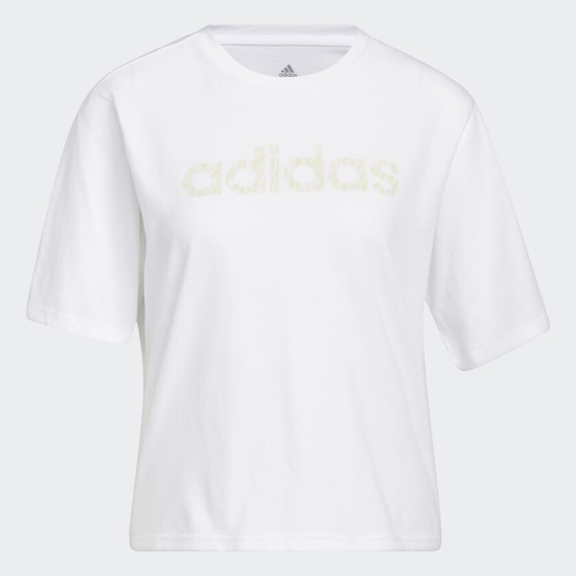 Футболка adidas Water Tiger Graphic Crop, белый