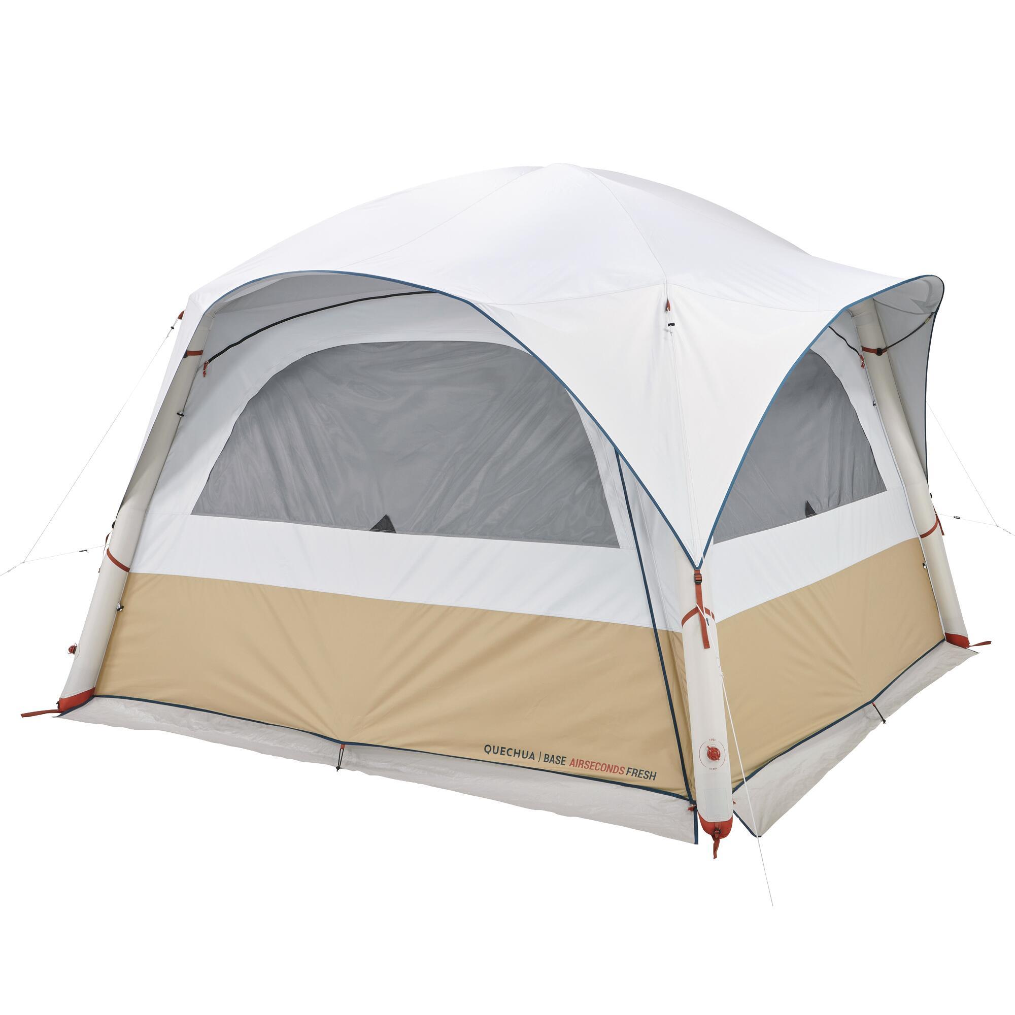цена Сменный внешний тент для модели палатки Quechua Base Air Seconds Fresh, бежевый/белый