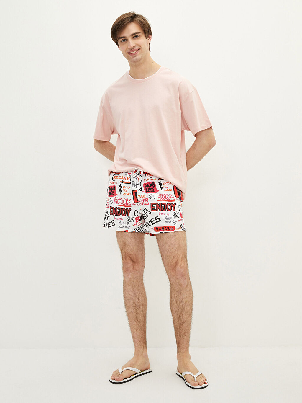 

Мужские короткие морские шорты с принтом LCW SWIMWEAR