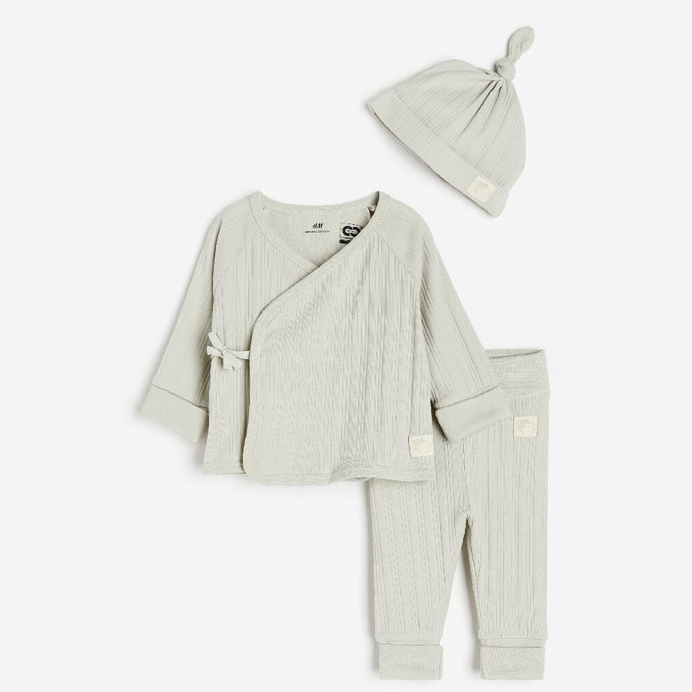 

Комбинезон H&M Fold Down, 3 предмета, серый