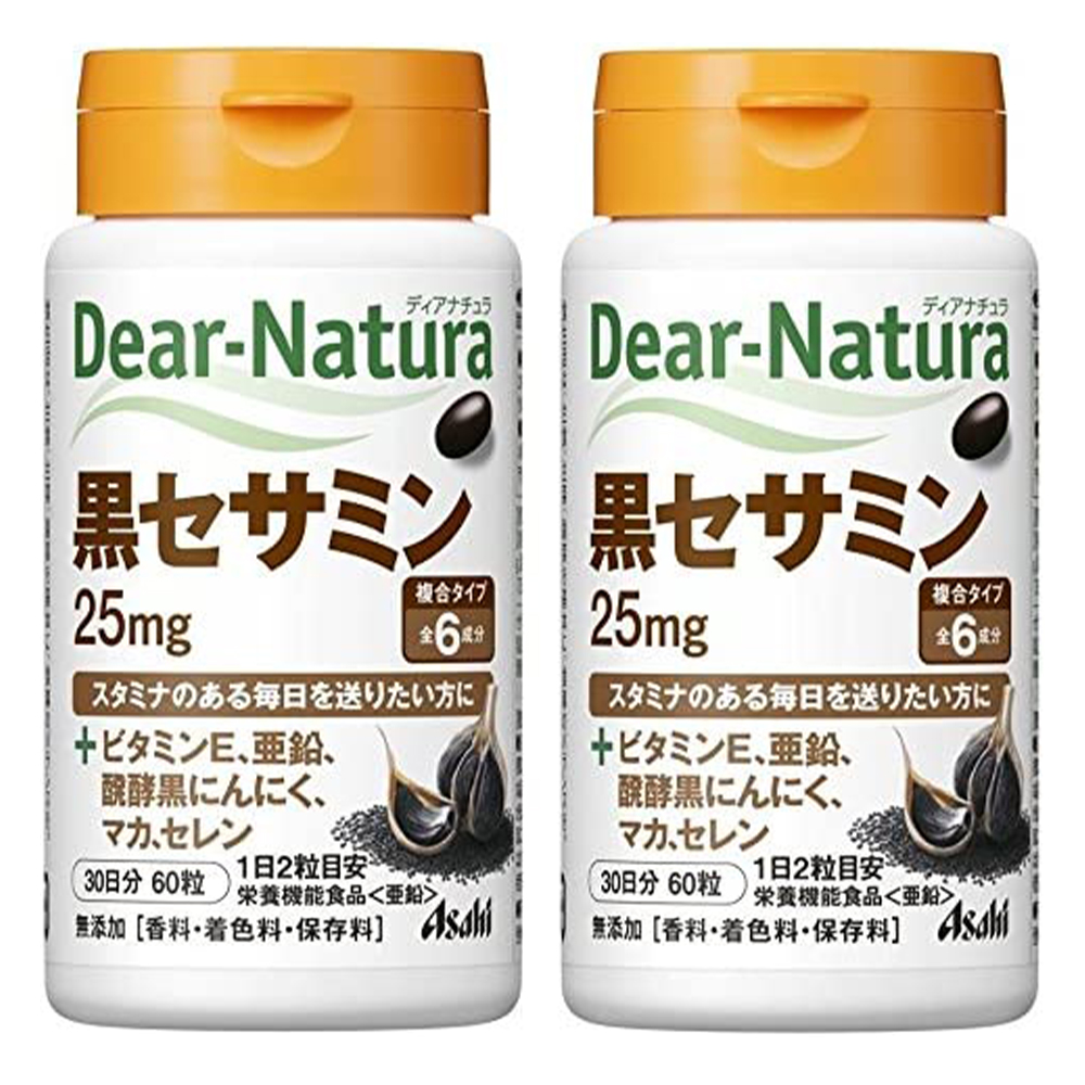 Чёрный сезамин Asahi Dear Natura, 2 предмета, 60х2 капсул