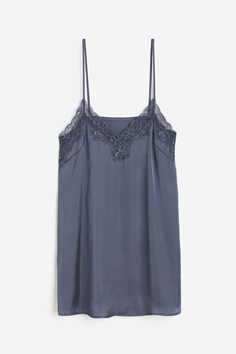 

Ночная рубашка H&M Satin, серо-синий