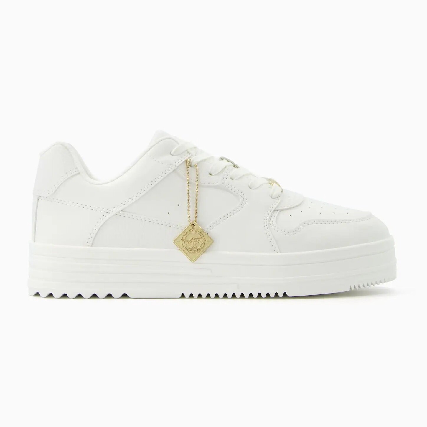 

Кроссовки Bershka Men’s Trainers With Keyring, белый