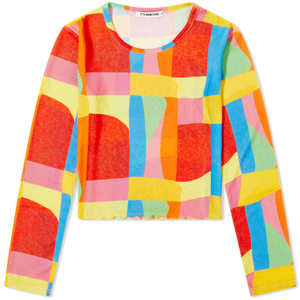 

Футболка It's Now Cool Mesh Crop Top