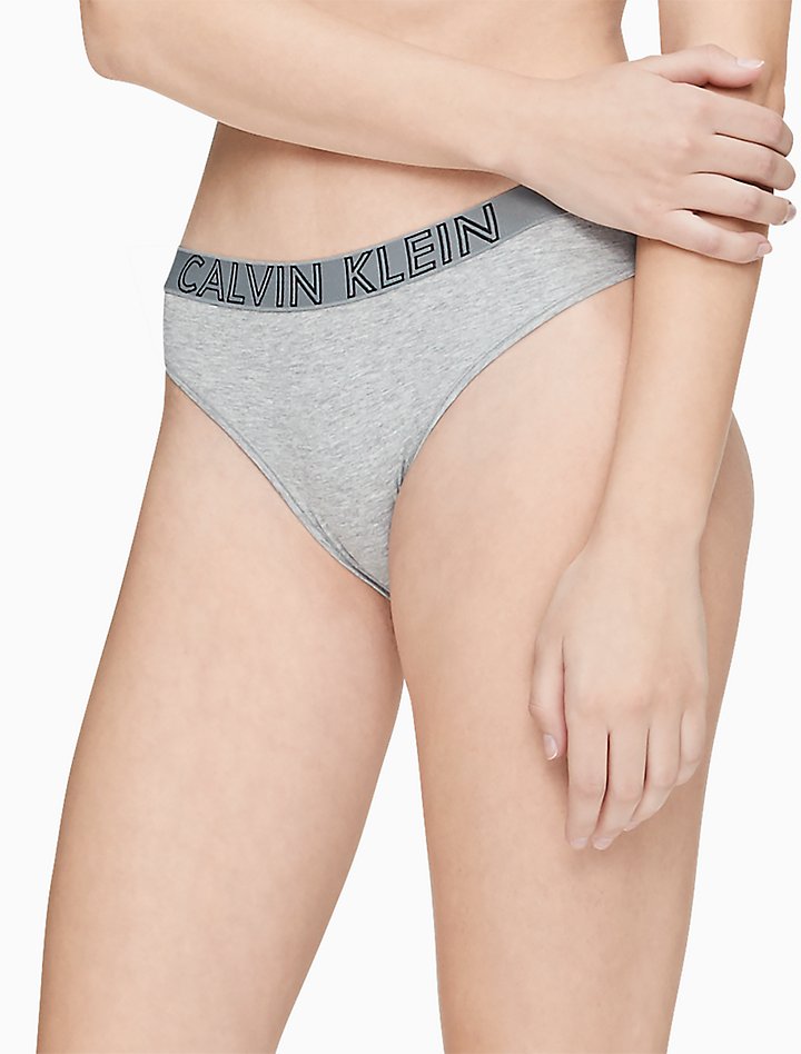 Низ бикини Ultimate из хлопка Calvin Klein, серый