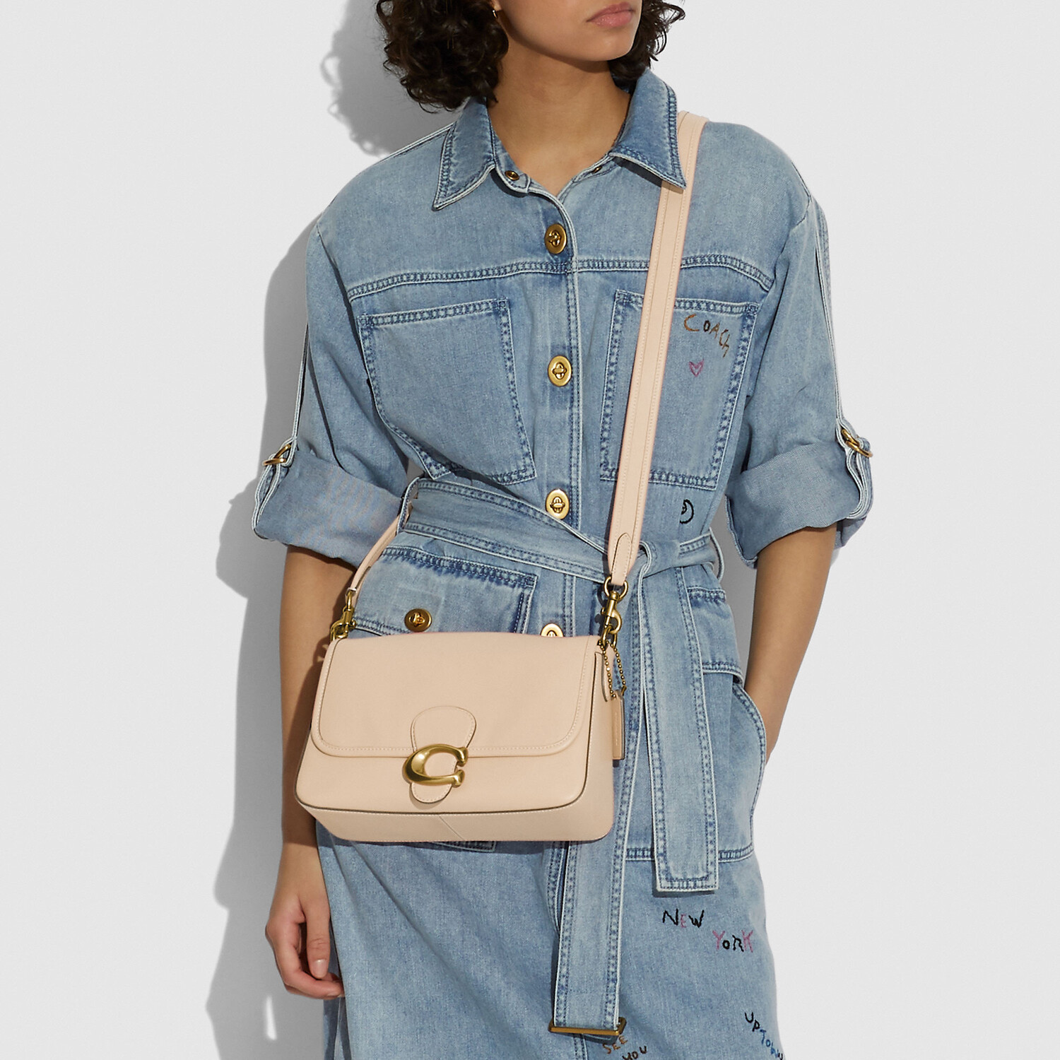 

Сумка COACH Soft Tabby Leather Shoulder, мульти