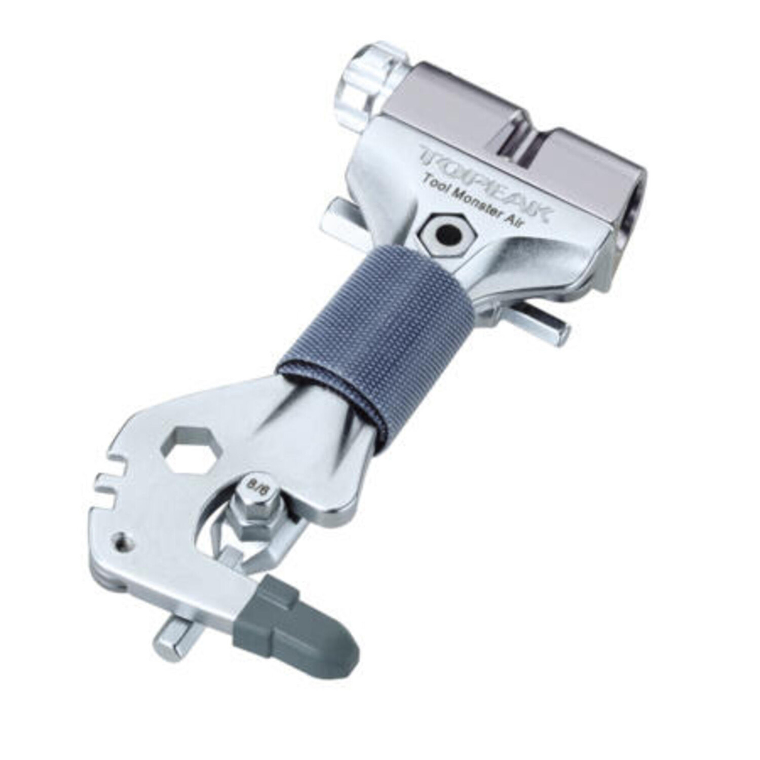 

Мини-инструмент с нагнетателем CO2 Topeak Tool Monster, серебро / серебро / серебро