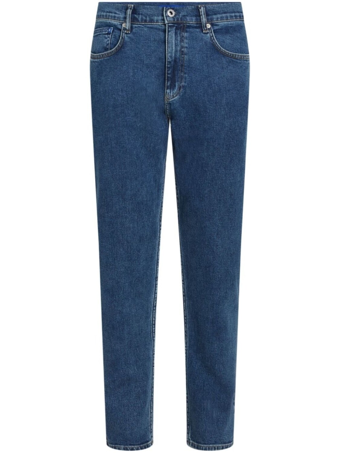 

Karl Lagerfeld Jeans зауженные джинсы с нашивкой-логотипом, синий