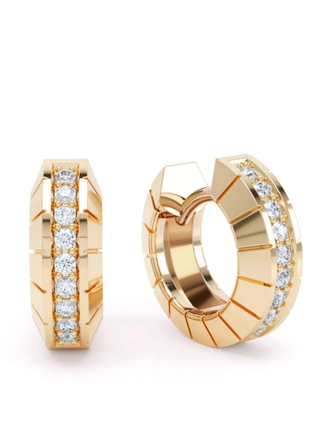 

Серьги Eternity из желтого золота с бриллиантами LOEV, желтый