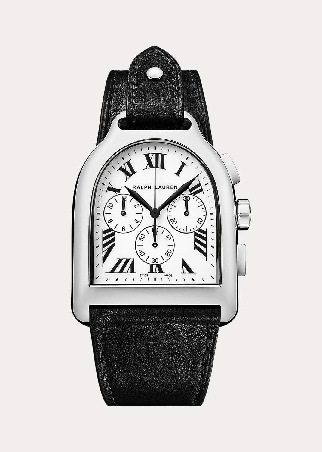 

Большие стальные часы Ralph Lauren с хронографом