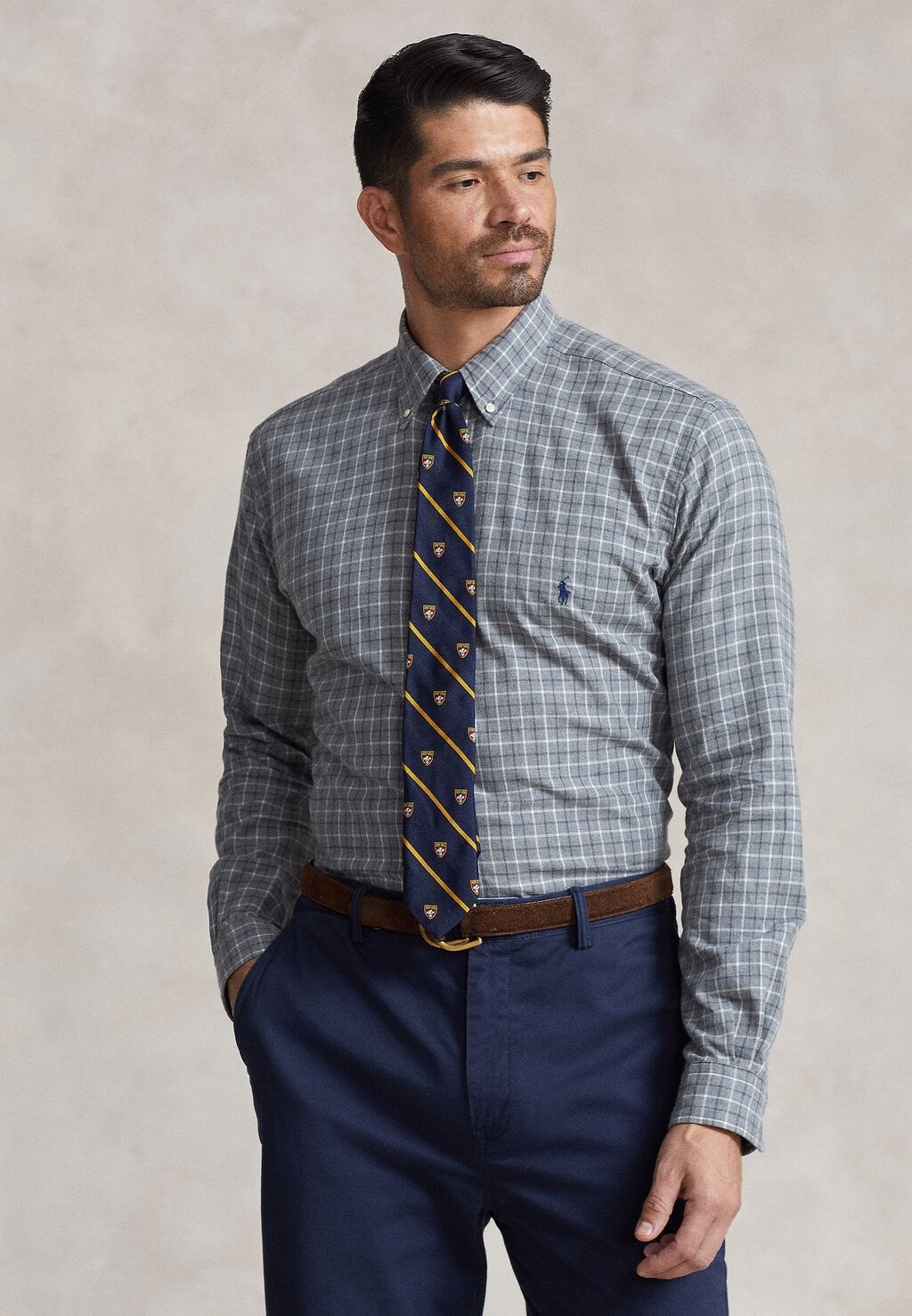 

Рубашка LONG SLEEVE Polo Ralph Lauren Big & Tall, серый мульти